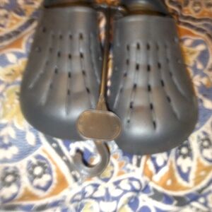 Black Ventilated Slip-On Clogs